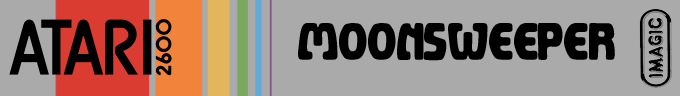 Moonsweeper logo for Atari 2600